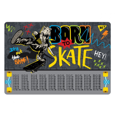 Підкладка настільна 43*29см "YES" /492050/ "Skate boom" (табл.множ.) (1/10/200)