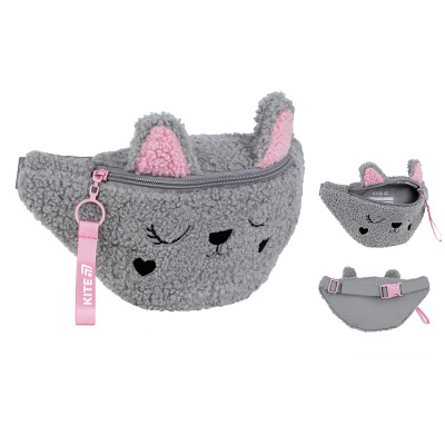 Сумка-бананка дитяча "Kite" /K25-2577-1/ 27x15x6,5 см, Sweety Cat (1/100)