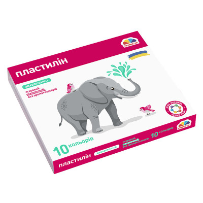 Пластилін "ГАММА'UA" 10 кол. /200311/ 160 г (1/24)