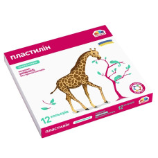 Пластилін "ГАММА'UA" 12 кол. /200312/ 192 г (1/24)
