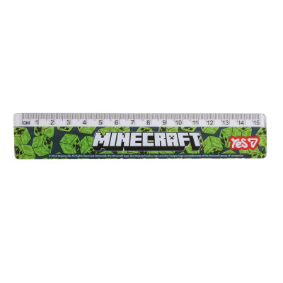 Лінійка 15см "YES" /370692/ "Minecraft" (1/20/1000)