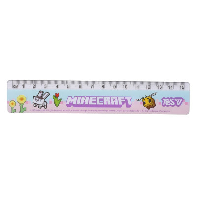 Лінійка 15см "YES" /370690/ "Minecraft.Spring" (1/20/1000)