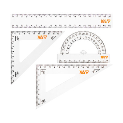 Набір лінійок "Yes" /370741/ (4 предм.) "Orange Line" , лінійка 20 см (1/24/288)