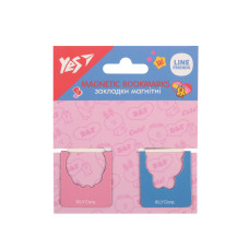 Закладка-магніт "YES" /708399/ "Line Friends", висікання, 2 шт (1/10/50)