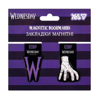 Закладка-магніт "YES" /708819/ "Wednesday Thing ", висікання, 2 шт (1/10/50)