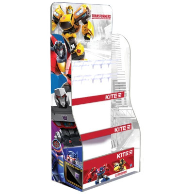 Дисплей для канцтоварів "Kite" /73678/ картонний Transformers 2025, 168х63х35 см