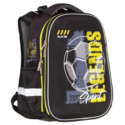 Ранець-рюкзак "CLASS" /2517C/ SchoolCase 2 відділення, 39х28х21см, "Football"