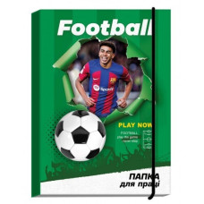 Папка для праці 2025 "Рюкзачок" А4+ /ПП-1/ №4 на гумці "Football" (1/5)
