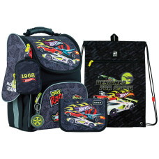 Набір "Kite" /SET_HW24-501S/ рюкзак + пенал + сумка для взуття 501S Hot Wheels (67250) (1/8)