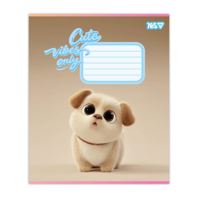 Зошит уч. "YES" 24арк.# /768900/ "Cute vibes only" (20/320)
