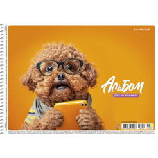 Альбом для малювання "Star" А4/20арк./PB-SC-020-8532/ спіраль, 100г/м2, УФ-лак (9/108)