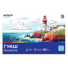 Гуаш "Kite" 24 кол. 20 мл /K-097/ Classic (67690) (1/6)
