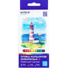 Олівці кольорові акварельні "Kite" 12 кол. /K-1049/ Classic (67650) (1/12)