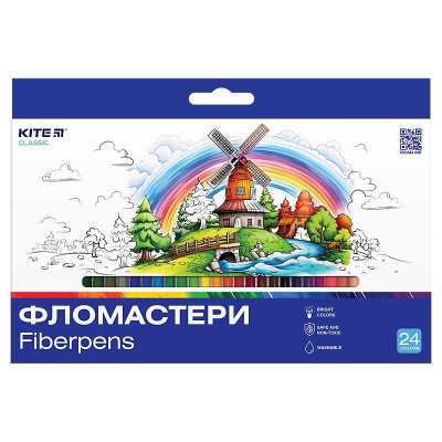 Фломастери "Kite" 24 кол. /K-456/ Classic (67658) (1/12)