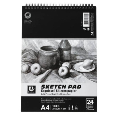 Скетчбук А4/24 "Art Nation" /6001-S/ 160 г/м2 (1/48)