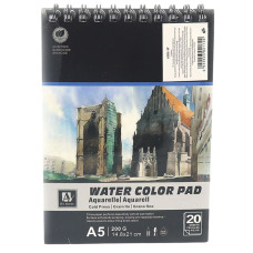 Альбом для акварелі А5/20 "Art Nation" /6006-W/ 200 г/м2 (1/96)