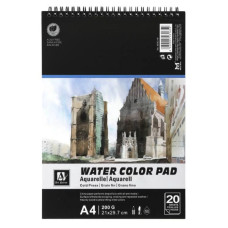 Альбом для акварелі А4/20 "Art Nation" /6003-W/ 200 г/м2 (1/48)