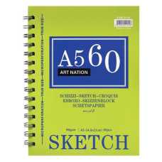 Скетчбук 21*14,8см/60арк "Art Nation" /XQSL5110/ на спіралі, 90 г/м2 (1/96) Скетчбук 21*14,8см/60арк "Art Nation" /XQSL5110/ на спіралі, 90 г/м2 (1/96)