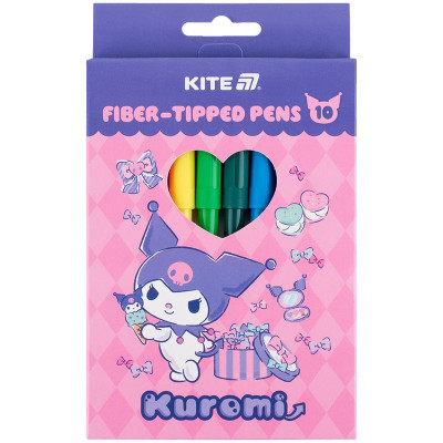 Фломастери "Kite" 10 кол. /HK25-455/ Kuromi Куромі (1/24)