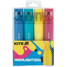 Маркер текстовий "Kite" /K24-1144-4/ "Highlighter"  Creative Trendy Colors, набір з 4-х кольорів (1/50)