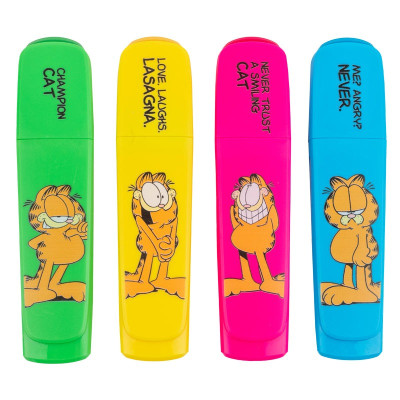 Маркер текстовий "Kite" /GF25-444/ "Highlighter" Garfield Retro, набір з 4-х кольорів (1/24)