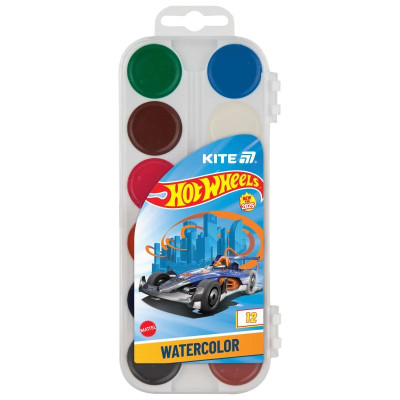 Акварель 12 кол. "Kite" /HW25-061/ Hot Wheels (1/12)