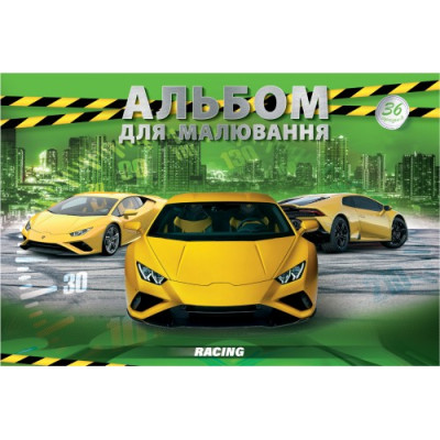 Альбом для малювання А4/36 арк. "Рюкзачок" /А-19/ клеєний, 4 вид., 100г/м2 (10)