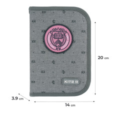 Пенал "Kite" /K24-622-1/ 1 відд., 2 відв., без напов. 622 College Line girl (67011) (1/48)