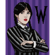 Алмазна мозаїка "SANTI" /955333/ "Wednesday Addams", 40*50 см