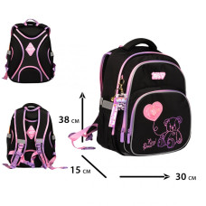 Рюкзак шкільний "YES" /550499/ S-91M Pink Bear 38*29*13см (1/8)