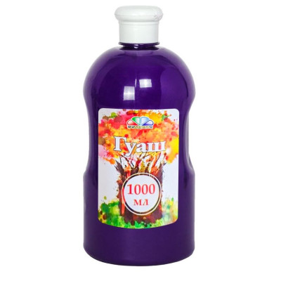 Гуаш "ГАММА'UA" /343008/ фіолетова, 1000мл (1/4)