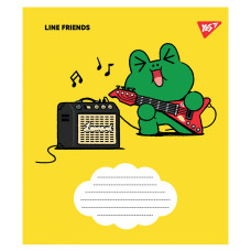 Зошит для нот А5/12арк. "YES" /766255/ "Line friends"  (25/500)