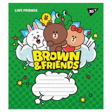 Зошит уч. "YES" 18арк.# /766329/ "Line friends" (25/400)