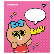 Зошит уч. "YES" 18арк.# /766329/ "Line friends" (25/400)