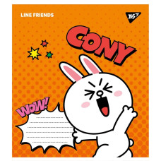 Зошит уч. "YES" 18арк.# /766329/ "Line friends" (25/400)