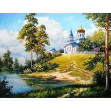 Алмазна мозаїка "Go to art" /178352/ "Рідний край" 40*50см  