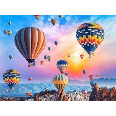 Алмазна мозаїка "Go to art" /178370/ "Зачаровані небом" 40*50см  