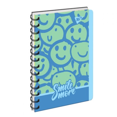 Блокнот "YES" В6/144  3в1 /160141/ "Smile more" #, пластик обкл., з розділ. (3/30)