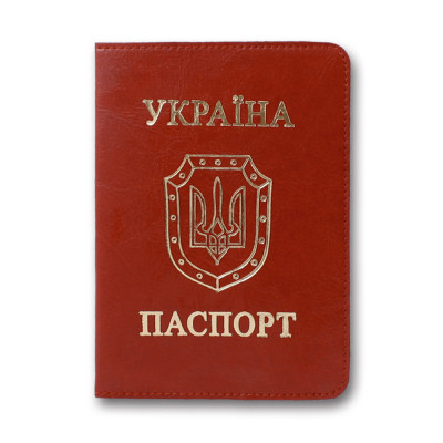 Обкладинка Паспорт "Бріск" /ОВ-8/   Sarif червоний 100*135  (1/5)