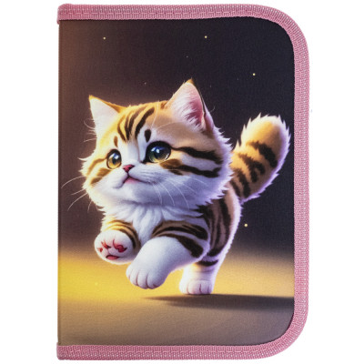 Пенал "CLASS" /25104C/ пенал 1 відд., пустий, 1 відворот, "Kitty"