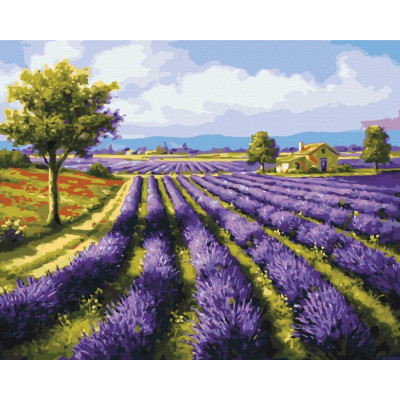 Картина за номерами "Brushme" /BS8998/ "Лавандові поля"  40*50см
