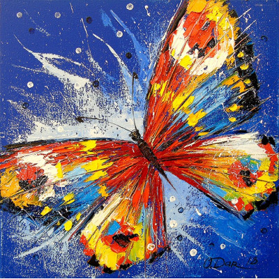 Алмазна мозаїка "Go to art" /177148/ "Метелик" 30*30см