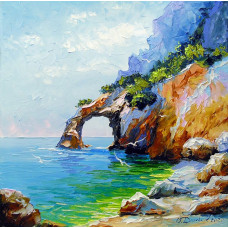 Алмазна мозаїка "Go to art" /177152/ "Арка щастя в морі" 30*30см