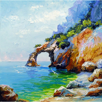 Алмазна мозаїка "Go to art" /177152/ "Арка щастя в морі" 30*30см
