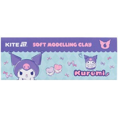 Пластилін восковий "Kite" /HK24-081/  6 кольорів, 120 г. Kuromi Куромі (1/60)