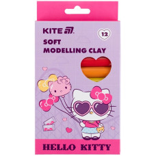 Пластилін восковий "Kite" /HK25-086/  12 кольорів, 200 г. Hello Kitty (1/30)
