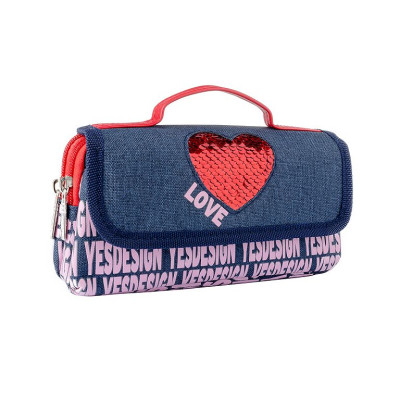 Пенал м`який "YES" /532936/ WL-01 "Love" (1/180)