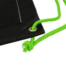 Сумка для взуття "YES" /550523/  SB-10-1 Black Eddition Green 40*35см (1/50)