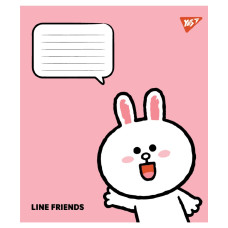 Зошит уч. "YES" 18арк.# /767648/ "Line Friends Stylish" (25/400)