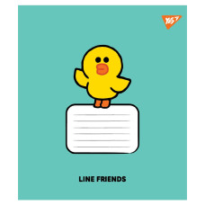 Зошит уч. "YES" 18арк.# /767648/ "Line Friends Stylish" (25/400)